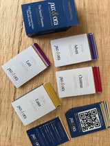 Catholic Prayer Cards — Pax & Ora The Sacred Seasons set with color-coded cards for Advent, Christmas, Lent, and Easter.