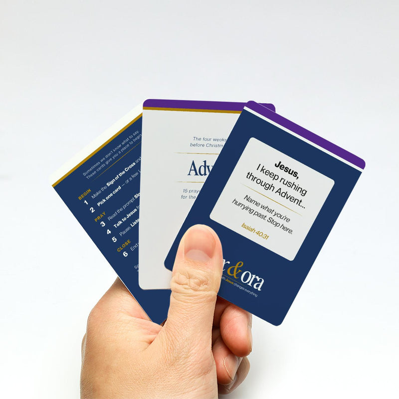 Advent Lent prayer cards — Pax & Ora Sacred Seasons 60-card set